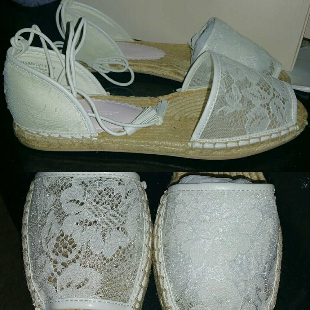 Lace sandals